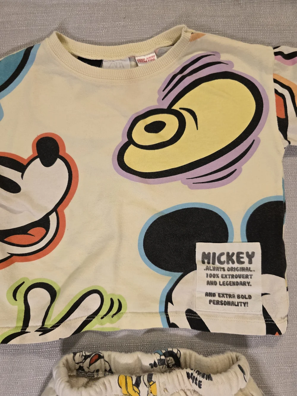 Zara Baby Disney Mickey Mouse 2 Piece Outfit Set 18-24M 92cm